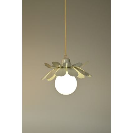 Bohemia-Design - Hängeleuchte an Kabel 1xE27/60W/230V cremefarben