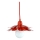 Bohemia-Design - Hängeleuchte an Kabel 1xE27/60W/230V rot