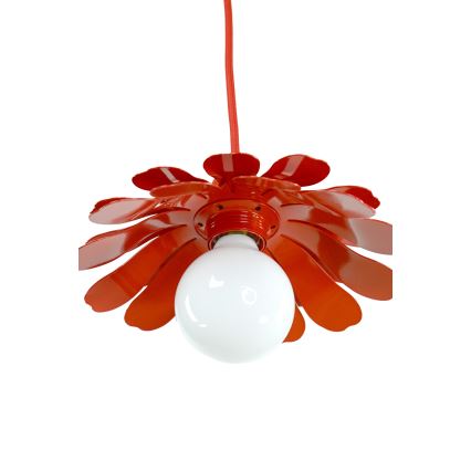 Bohemia-Design - Hängeleuchte an Kabel 1xE27/60W/230V rot