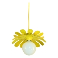 Bohemia-Design - Hängeleuchte mit Kabel 1xE27/60W/230V gelb