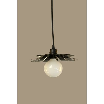 Bohemia-Design - Hängeleuchte mit Kabel 1xE27/60W/230V schwarz