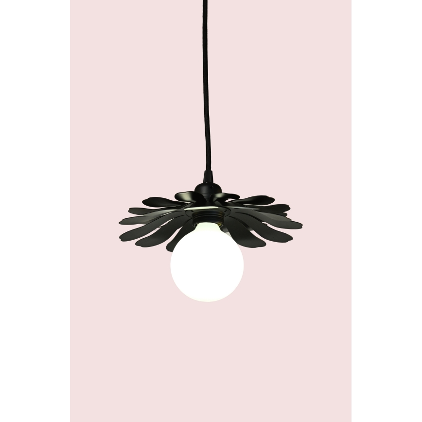 Bohemia-Design - Hängeleuchte mit Kabel 1xE27/60W/230V schwarz