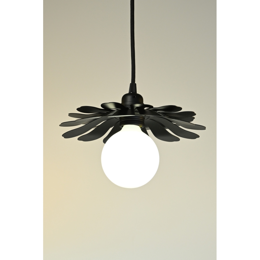 Bohemia-Design - Hängeleuchte mit Kabel 1xE27/60W/230V schwarz