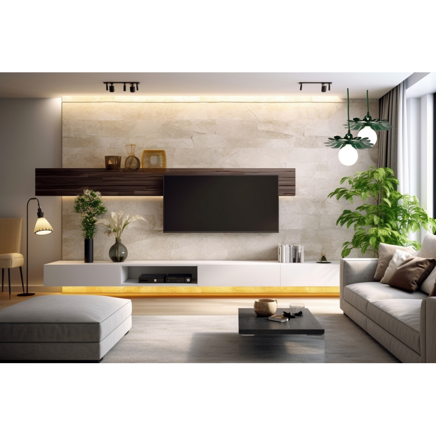 Bohemia-Design - Kabel-Pendelleuchte 1xE27/60W/230V grün