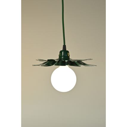 Bohemia-Design - Kabel-Pendelleuchte 1xE27/60W/230V grün