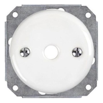 Bohemia-Design - Keramische Retro-Kabeldurchführung, weiß