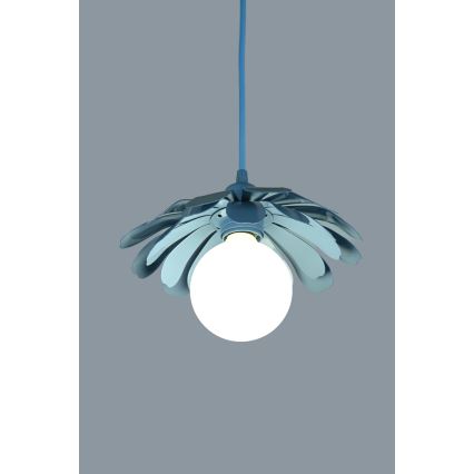 Bohemia-Design - Pendelleuchte an Kabel 1xE27/60W/230V blau