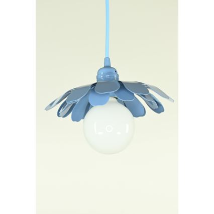 Bohemia-Design - Pendelleuchte an Kabel 1xE27/60W/230V blau