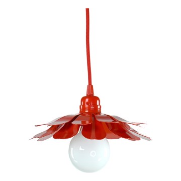 Bohemia-Design - Pendelleuchte an Kabel 1xE27/60W/230V rot