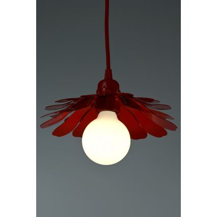 Bohemia-Design - Pendelleuchte an Kabel 1xE27/60W/230V rot
