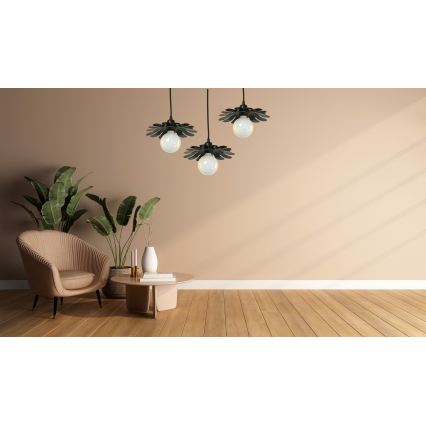 Bohemia-Design - Pendelleuchte an Kabel 1xE27/60W/230V schwarz