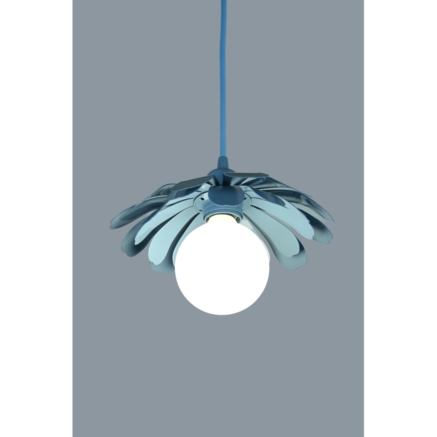 Bohemia-Design - Pendelleuchte mit Kabel 1xE27/60W/230V blau