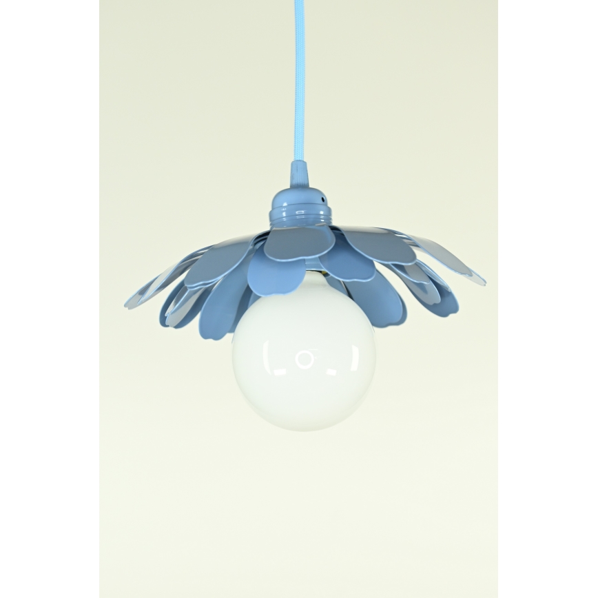 Bohemia-Design - Pendelleuchte mit Kabel 1xE27/60W/230V blau