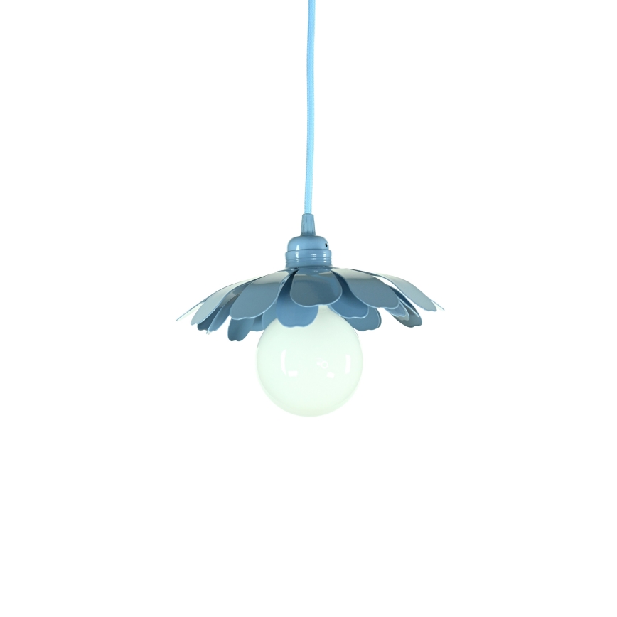 Bohemia-Design - Pendelleuchte mit Kabel 1xE27/60W/230V blau