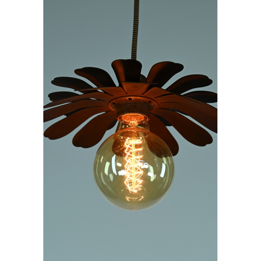 Bohemia-Design - Pendelleuchte mit Seilaufhängung 1xE27/60W/230V bronzefarben