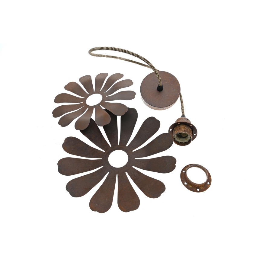 Bohemia-Design - Pendelleuchte mit Seilaufhängung 1xE27/60W/230V bronzefarben