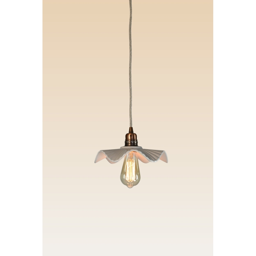 Bohemia-Design - Porzellan-Hängeleuchte an Kabel 1xE27/60W/230V