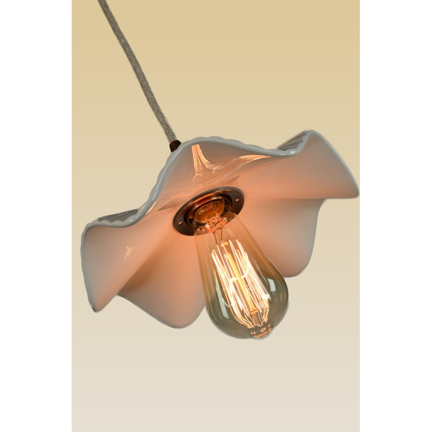 Bohemia-Design - Porzellan-Hängeleuchte an Kabel 1xE27/60W/230V