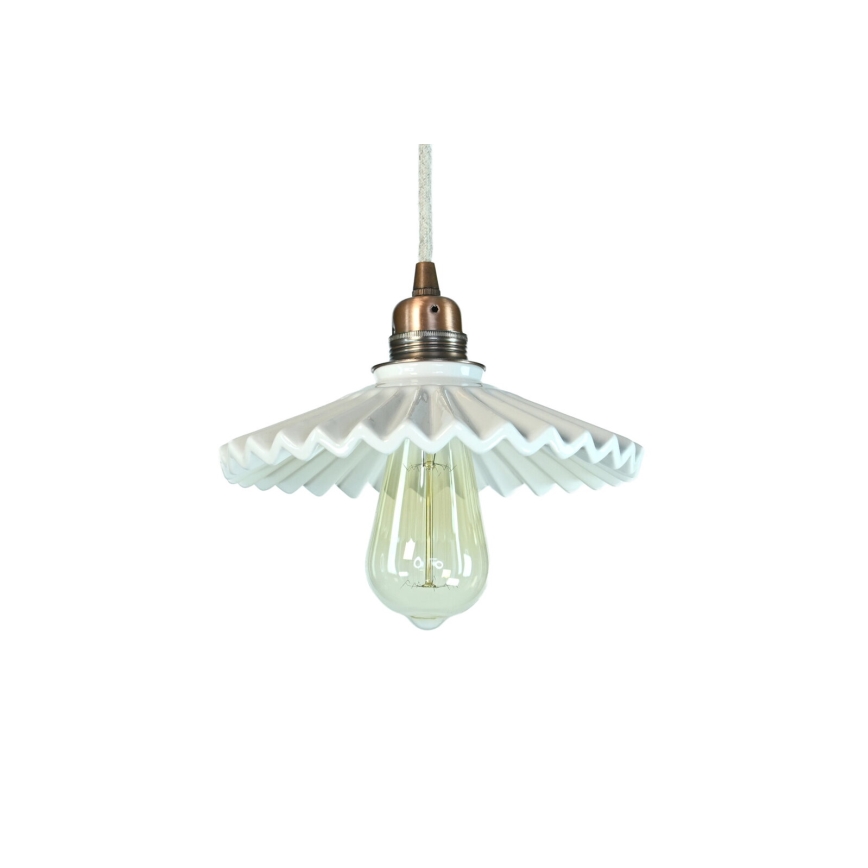 Bohemia-Design - Porzellan-Hängeleuchte mit Kabel 1xE27/60W/230V