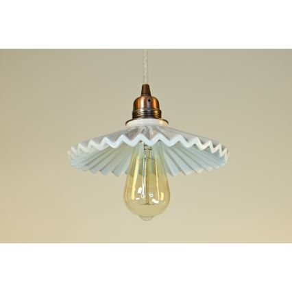 Bohemia-Design - Porzellan-Hängeleuchte mit Kabel 1xE27/60W/230V