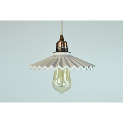 Bohemia-Design - Porzellan-Hängeleuchte mit Kabel 1xE27/60W/230V