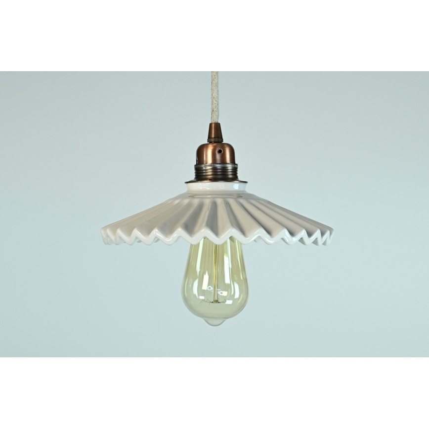 Bohemia-Design - Porzellan-Hängeleuchte mit Kabel 1xE27/60W/230V
