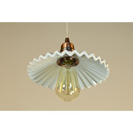 Bohemia-Design - Porzellan-Hängeleuchte mit Kabel 1xE27/60W/230V