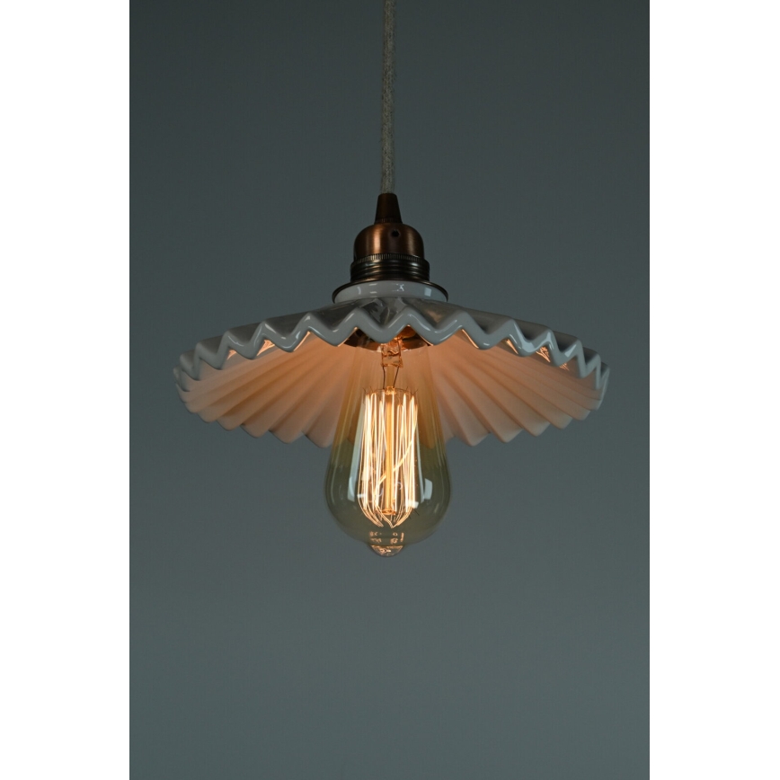 Bohemia-Design - Porzellan-Hängeleuchte mit Kabel 1xE27/60W/230V