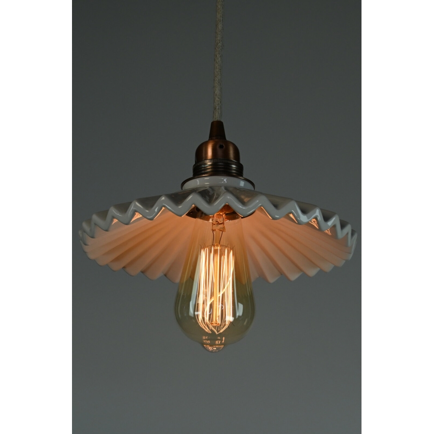 Bohemia-Design - Porzellan-Hängeleuchte mit Kabel 1xE27/60W/230V