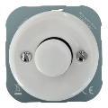 Bohemia-Design - Porzellan-Retro-Dimmer ohne Rahmen 250V/10A weiß