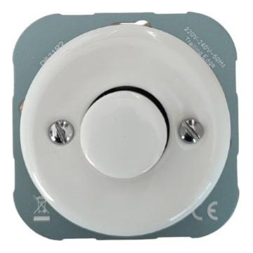 Bohemia-Design - Porzellan-Retro-Dimmer ohne Rahmen 250V/10A weiß