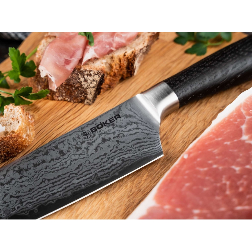 Böker - Damast-Kochmesser DAMAST 19,8 cm Eiche