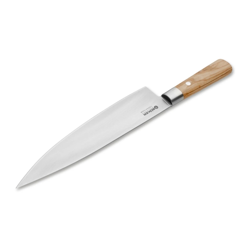 Böker - Damast-Küchenmesser DAMAST OLIVE 21,2 cm Olivenholz
