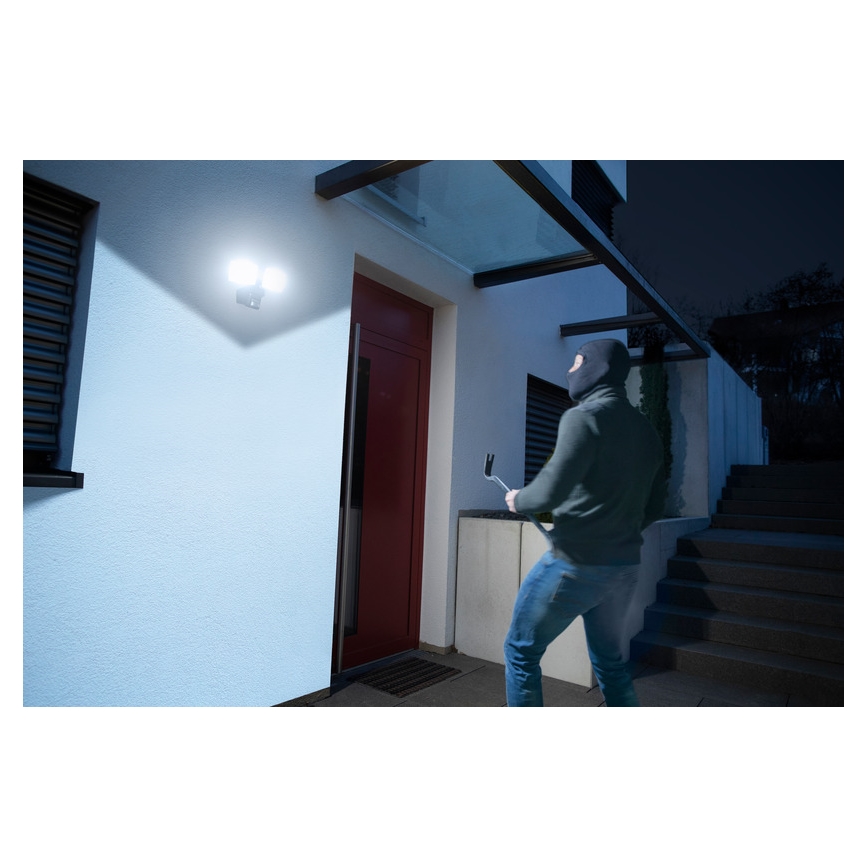 Brennenstuhl – Dimmbarer LED-Strahler mit Sensor DUO LED/29,2W/230V 3000-6500K IP54 Wi-Fi