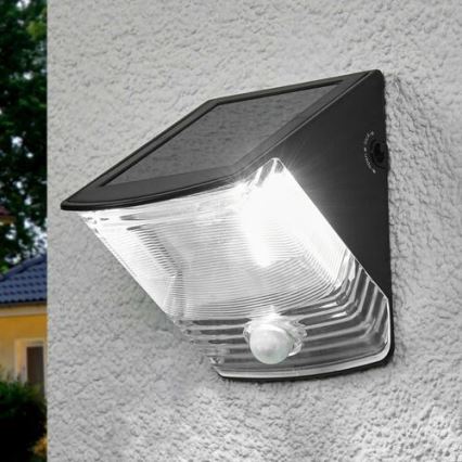 Brennenstuhl - LED-Solar-Wandleuchte mit Bewegungs- und Dämmerungssensor LED/1W/3,6V 600 mAh IP44