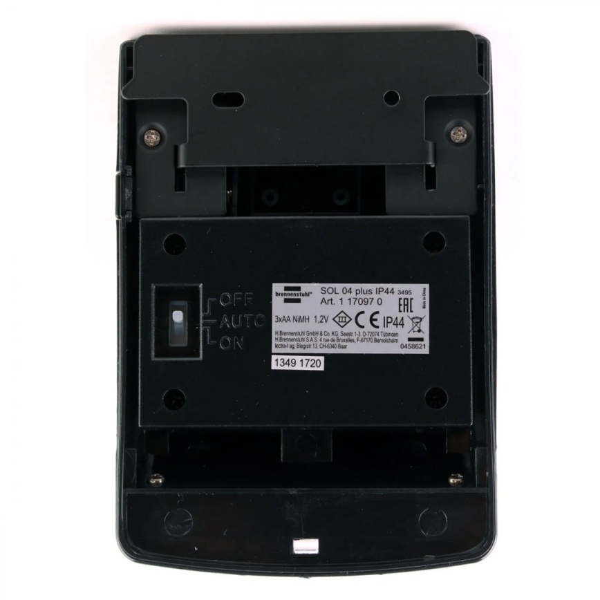 Brennenstuhl - LED-Solar-Wandleuchte mit Bewegungs- und Dämmerungssensor LED/1W/3,6V 600 mAh IP44