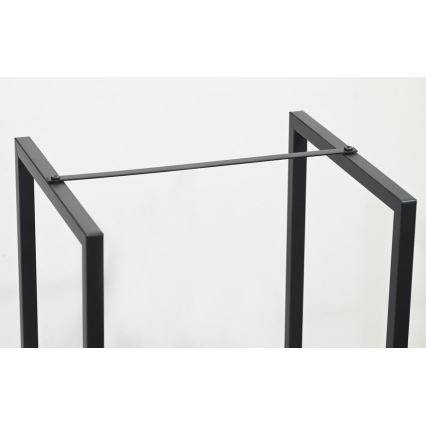 Brennholzständer 39x35x76 cm schwarz