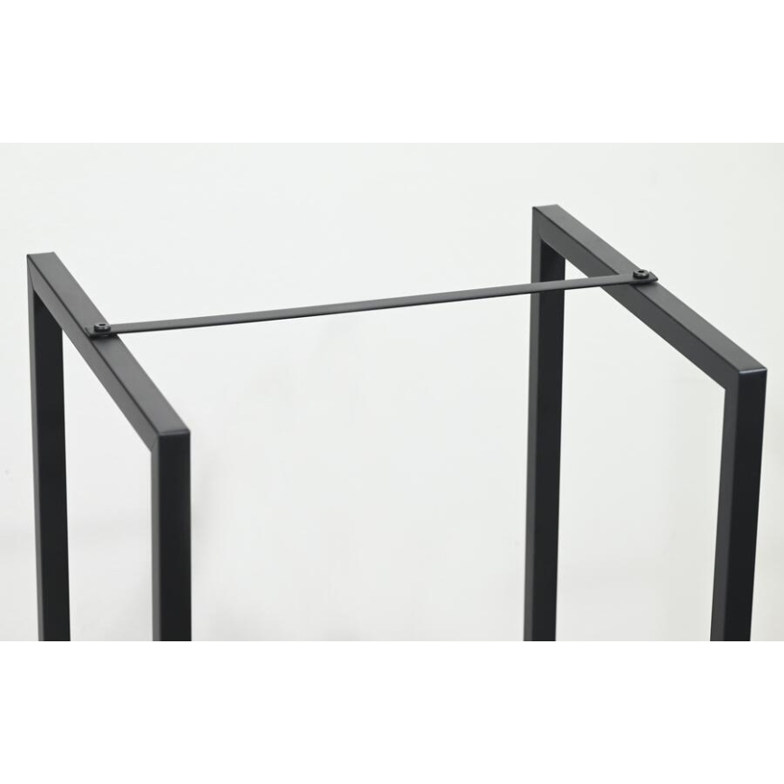 Brennholzständer 39x35x76 cm schwarz