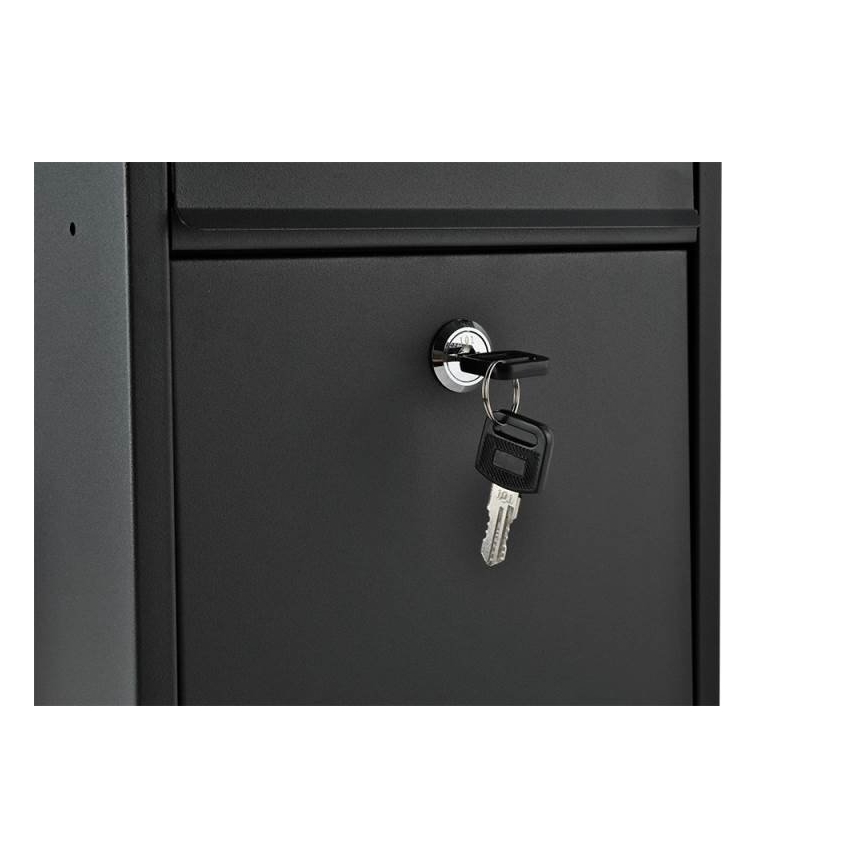 Briefkasten 21,7x32 cm, schwarz