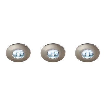 Bright Light 17099/17/15 - SET 3x LED Badezimmereinbauleuchte LED/0,39W/230V
