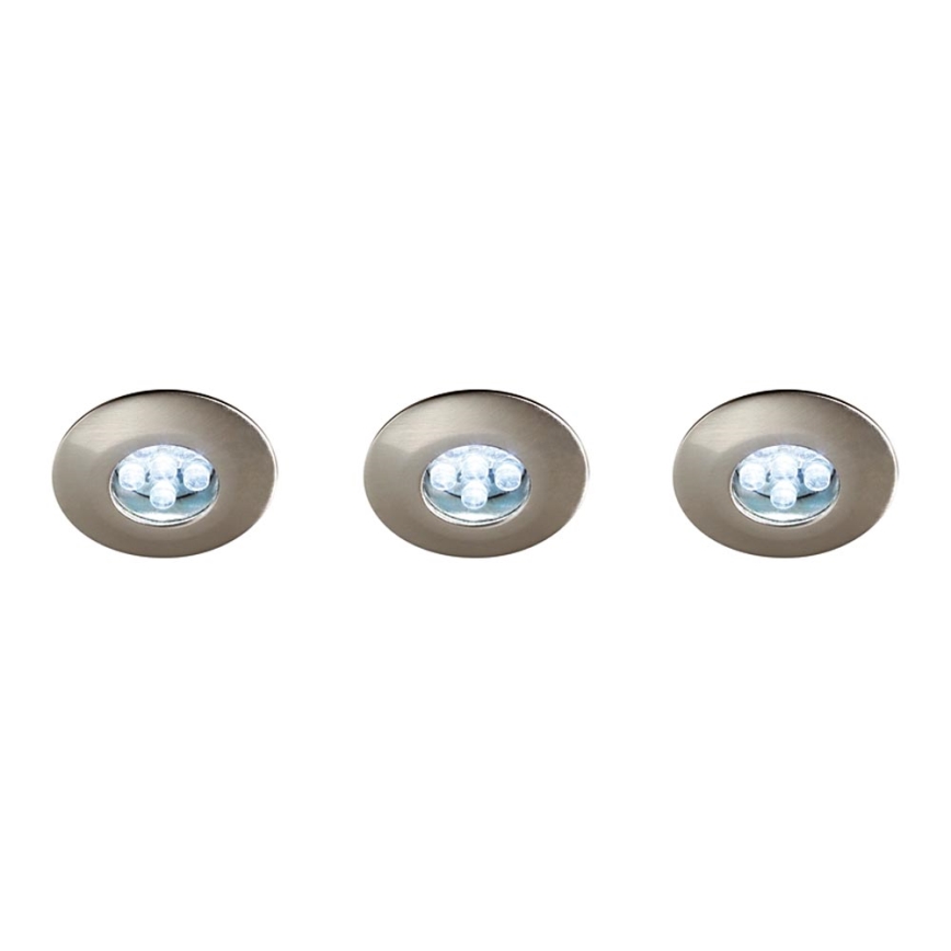 Bright Light 17099/17/15 - SET 3x LED Badezimmereinbauleuchte LED/0,39W/230V