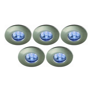 Bright Light 59050/17/15 - SET 5x LED Badezimmereinbauleuchte LED/0,39W/230V