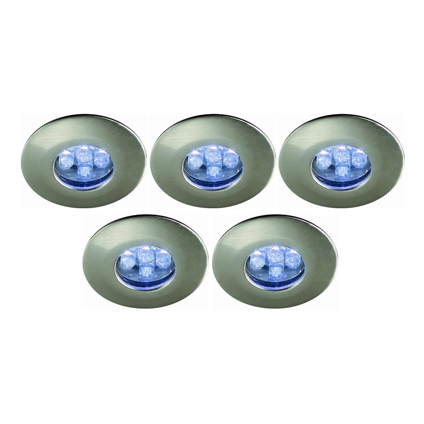 Bright Light 59050/17/15 - SET 5x LED Badezimmereinbauleuchte LED/0,39W/230V