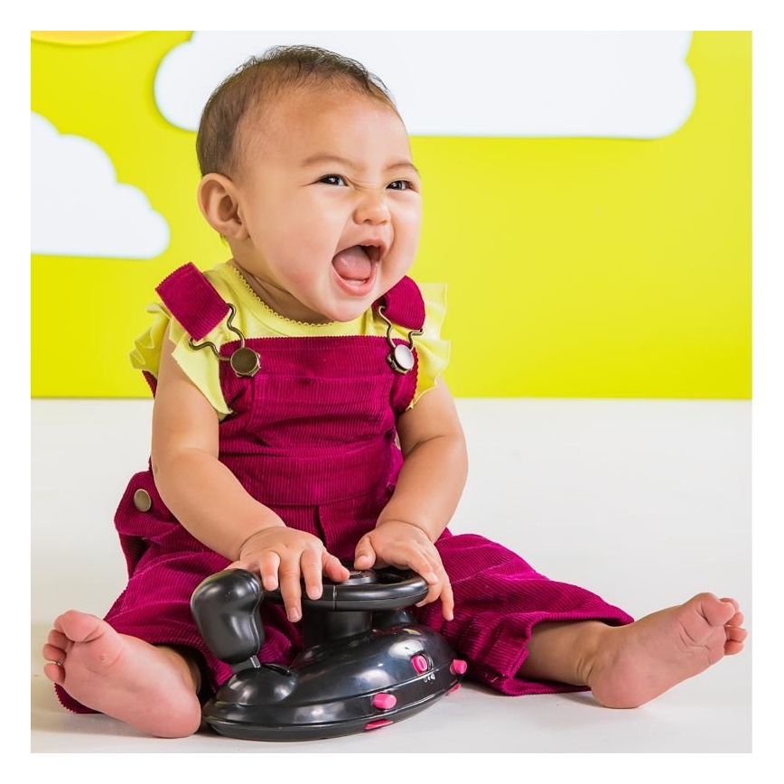 Bright Starts - 3‑in‑1 Baby-Lauflernhilfe FORD MUSTANG, Rosa