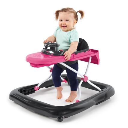 Bright Starts - 3‑in‑1 Baby-Lauflernhilfe FORD MUSTANG, Rosa