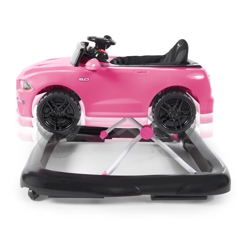 Bright Starts - 3‑in‑1 Baby-Lauflernhilfe FORD MUSTANG, Rosa