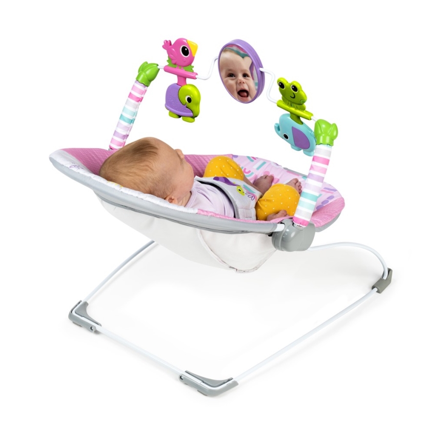 Bright Starts - Babywippe mit Vibration PINK PARADISE 1xLR14