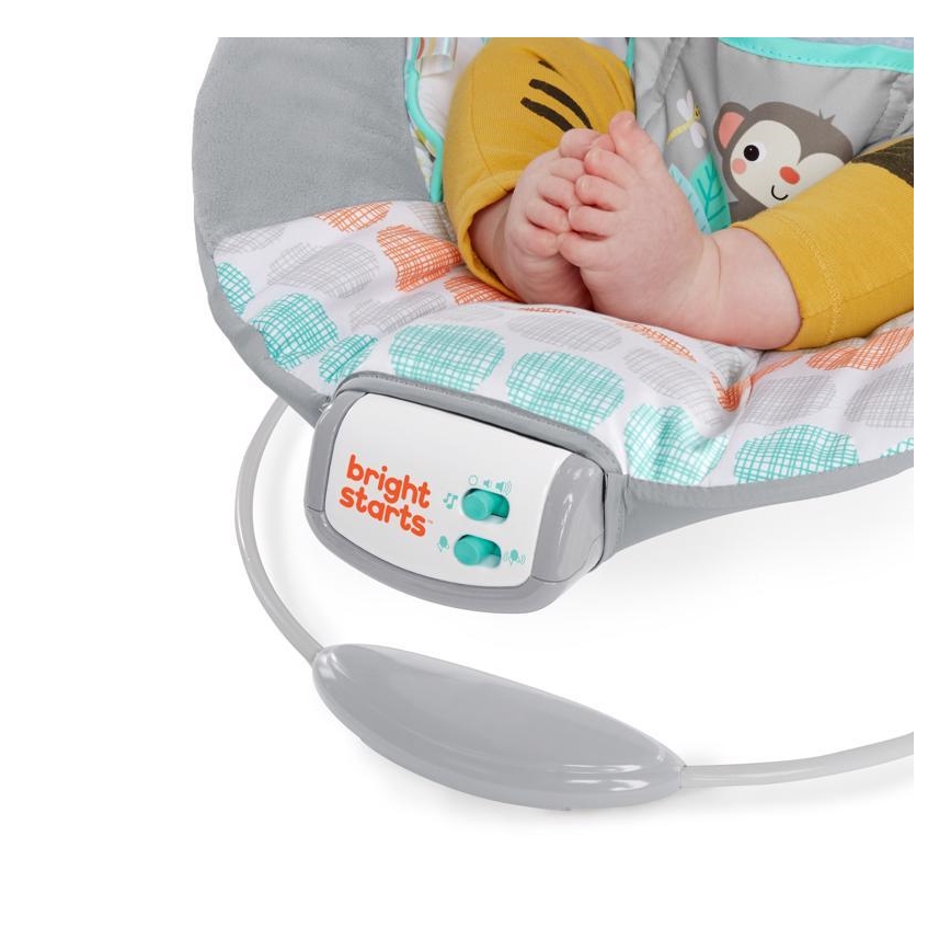 Bright Starts - Vibrationsliege für Kinder mit Melodie WHIMSICAL WILD