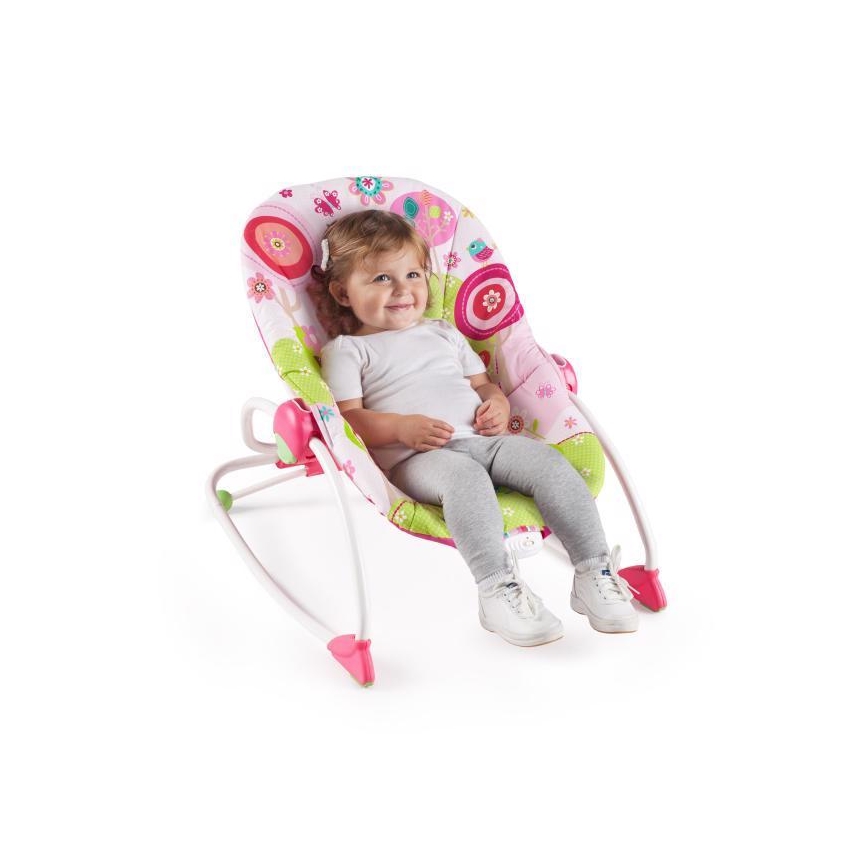 Bright Starts - Vibrierende Babyschaukel RASPBERRY GARDEN