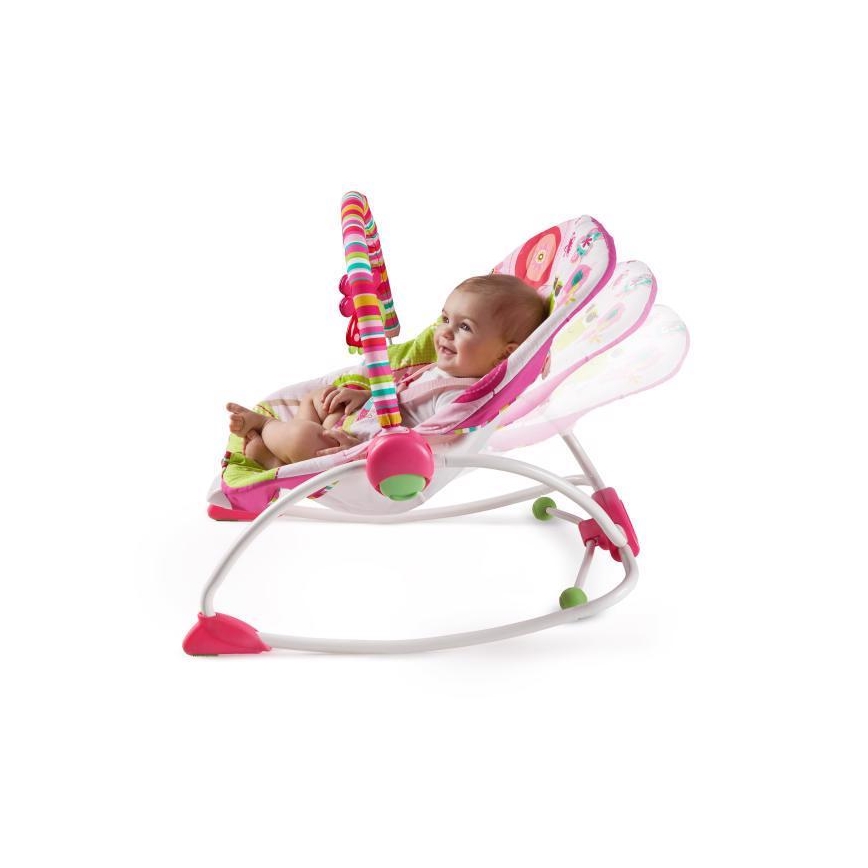 Bright Starts - Vibrierende Babyschaukel RASPBERRY GARDEN